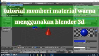 tutorial memberi material warna menggunakan blender