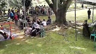 Ceremony in temple Jedong Indonesia country