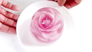 Flower Jelly _ Glass Flower Jelly _ Agar-agar Recipe _ 花燕菜糕.