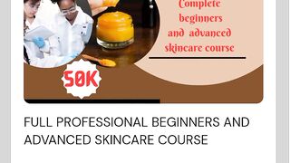 Professional skin care course.