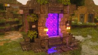 How to make Aesthetic Portal ???? #Minecraft ????