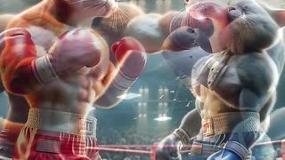 Revenge, Cute Cat #cat #cute #aiimages #boxing #shorts.