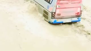 bus crossing river