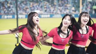 기아타이거즈 치어리더 단체 응원
