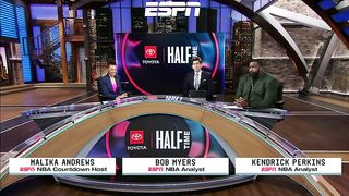NBA Halftime's Response After Jalen Brunson Seemed to Suffer a Knee Injury