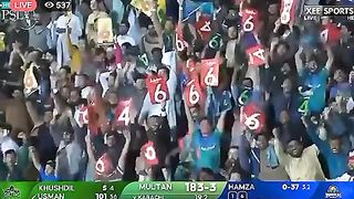 Usman Khan what a batting