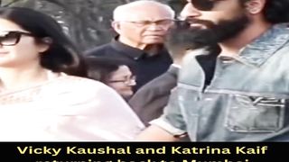 Vicky Kaushal and Katrina Kaif returning back to Mumbai from Jamnagar #vickykaushal #katrinakaif #short #shorts #trending