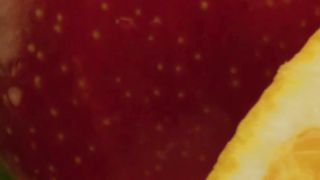 Some types of fruit rotating slowly