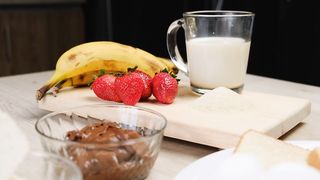 Ingredients for a healthy breakfast