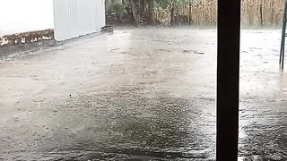 very heavy rain,,