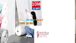 10m 3D Wallpaper Stickers Roll Panel | #AliExpress #Amazon