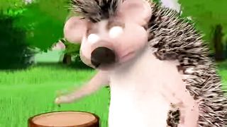 Ёжик научился попой дышать.