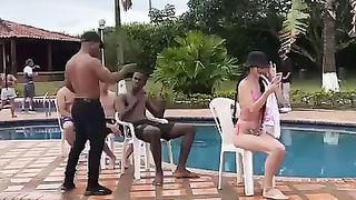 Funny boy and girls