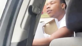 Man jumps out of a moving vehicle