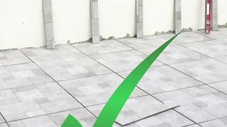 Distribution and arrangement of side tiles before installation