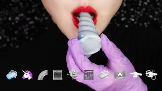 11MINUTES EMOJI EATING ASMR FOR SLEEP, MINECRAFT FOOD, WAX CANDY HONEY JELLY ASMR ????