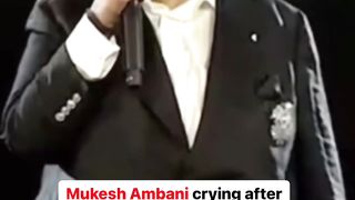 Mukesh ambani crying...