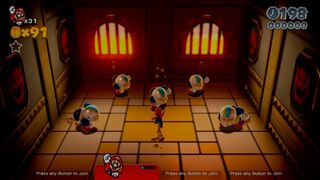 Super Mario 3D World: World 5, Chargin' Chuck Blockade Is Back