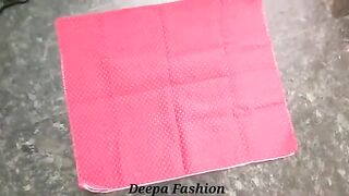 Simple pillow cover cutting and stitching diy