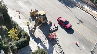 Heavy machinery at work