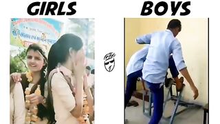 GIRLS VS BOYS  LAST DAY IN SCHOOL