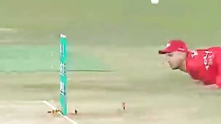Babar Azam run out against Islamabad