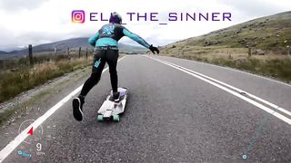 Deepest Darkest Cymru - 80mph/130kph on a street luge (4K)