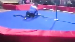 How to avoid trenches, a magic trick by russian circus performer