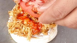 Making of Chicken Burger | Street Food