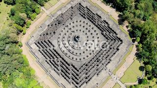 Borobudur: Aerial Reverie of Indonesia's Majestic Buddhist Temple