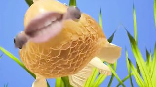 Золотая рыбка поёт песенку #смешныевидео #shorts #comeon!