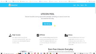 اربح يوميا  مجانا موقع جديد لربح العملات الرقميه  litecoinpool وبونص مجاني قابل للسحب