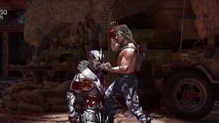 Rambo Vs Ice and Robo Very Hard Mortal Kombat 11
