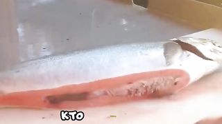 Профессиональная разделка лосося
