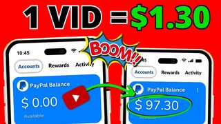 Earn Money $1.30 per Video ???? Get Paid Just Watching Videos FREE PayPal Money (Make Money Online)