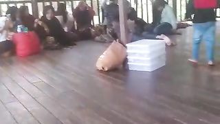 On holiday with family