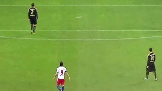 An interesting goal in the world of football