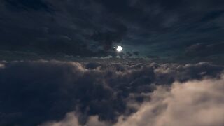 Traveling to the dream world through the clouds