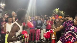 Street fighter calls out boxer* gone wrong!!