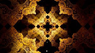 Classic golden  patterns, 3D