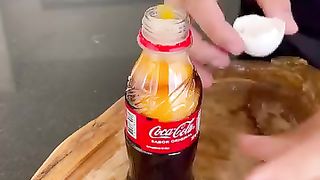 Egg with Coca-Cola