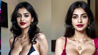 [4K Sui-ai-art] big size dress  plus , lookbook, fashion , lookbook model, AI mallu girl Gold dress.