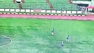was struck by lightning during the match
