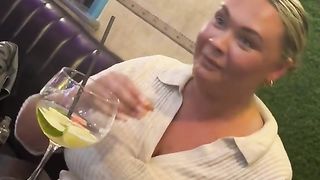 A girl tries tequila