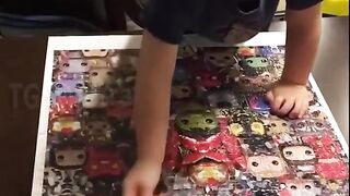 Finally, the whole puzzle is assembled
