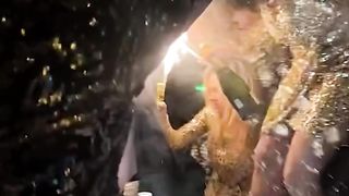 Lady almost got burn on her party