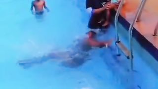 Someone help that fat girl she's drowning