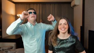 Energetic Rhythms: Young People Ignite the Dance Floor with Intense Moves