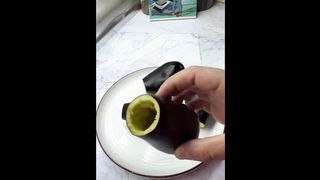الباذنجان المحشى لحم مع الأرز بالمكسرات وجبه مغذيه جدا