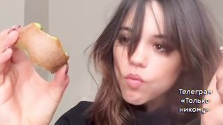 Actress Jenna Ortega has kiwi along with the peel